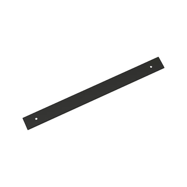 Maymont 10-1/16 in. Center-to-Center Rectangle Matte Black Pull Cabinet Backplate