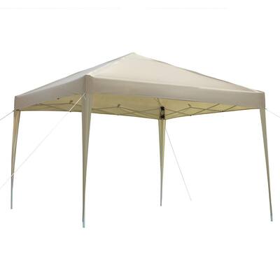 10 ft. x 10 ft. Yellow Straight Leg Party Tent