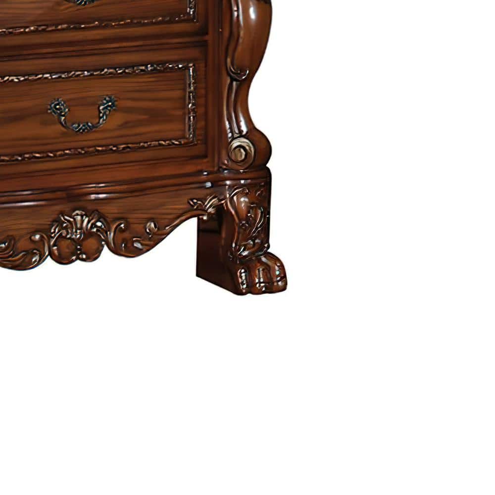 32" Cherry Oak Traditional 2-Drawer Nightstand
