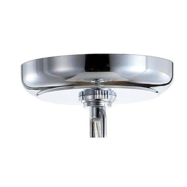 Juliette 19.5" Chrome and Crystal Modern LED Pendant Light