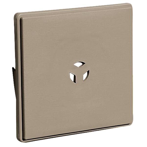 Builders Edge 6.625 in. x 6.625 in. #095 Clay Dutch Lap Surface Universal Mounting Block