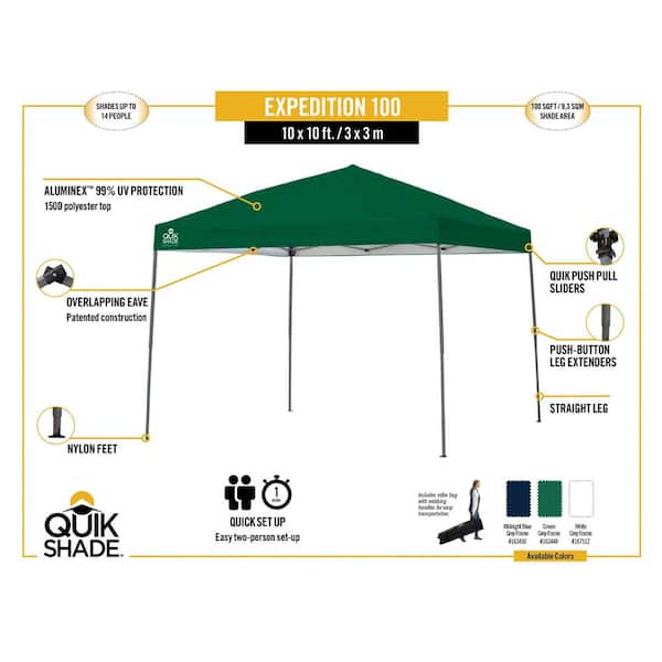 Expedition 100 Team Colors 10 ft. x 10 ft. Navy Instant Canopy