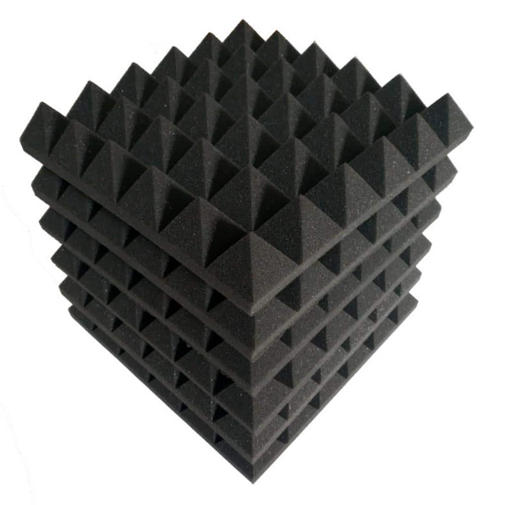 1 ft. x 1 ft. x 2 in. Sound Absorbing Acoustic Foam Panels, Black Noise Cancelling Foam for Pet(12-Pack) price history on PriceWatchPro