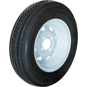 4 Hole LRC 80 PSI 5.3 in. x 12 in. 4-Ply Tire and Wheel Assembly