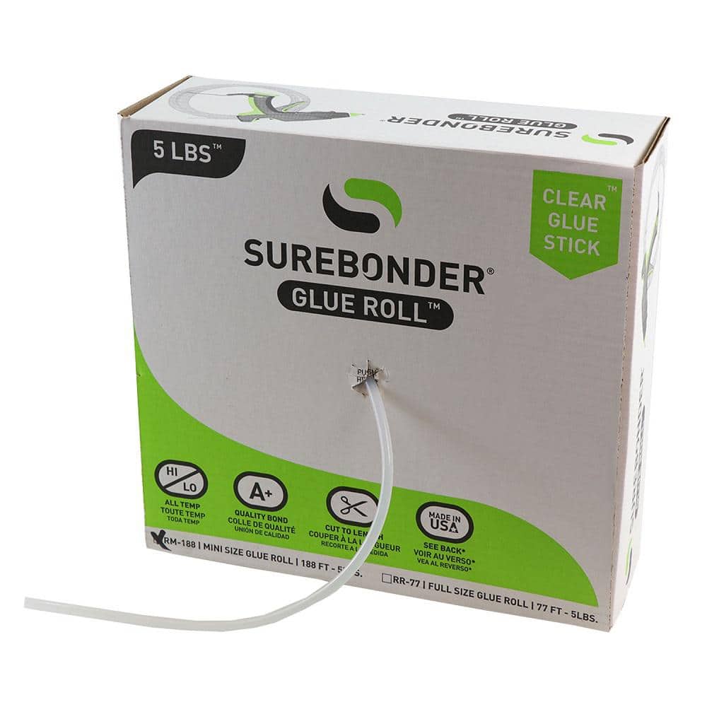 Surebonder Mini Size 10 in. Clear Hot Glue Sticks 725M510 - The Home Depot
