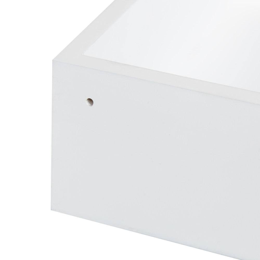 White Wood Floating Corner Wall Shelf Set