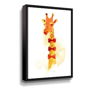 'Elegant Giraffe' by Robert Farkas Framed Canvas Wall Art