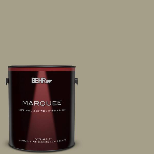 BEHR MARQUEE 1 gal. #PMD-57 Fossil Stone Flat Exterior Paint & Primer