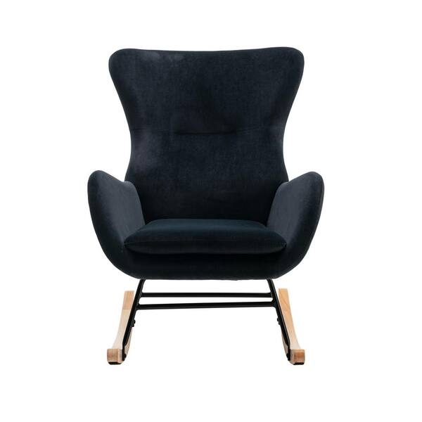 The range discount black velvet chair