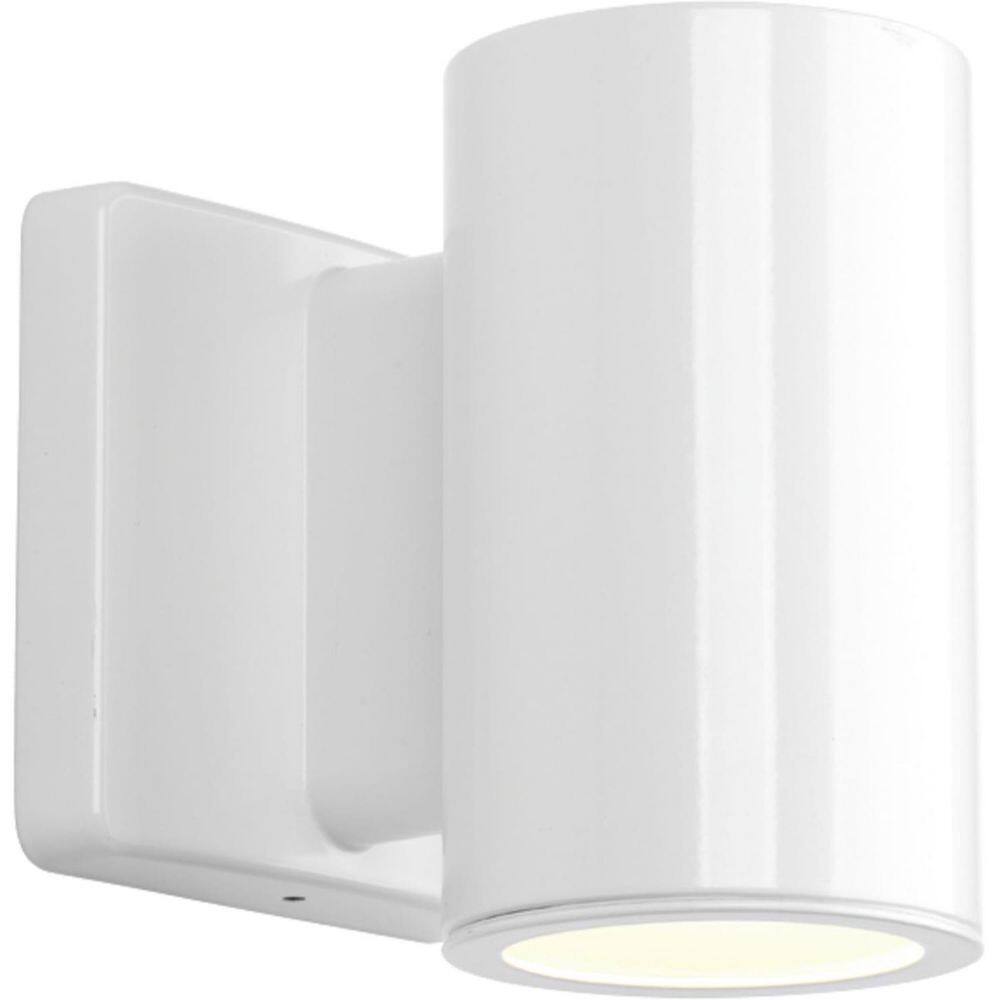 White Aluminum Cylinder Dimmable Outdoor Wall Light