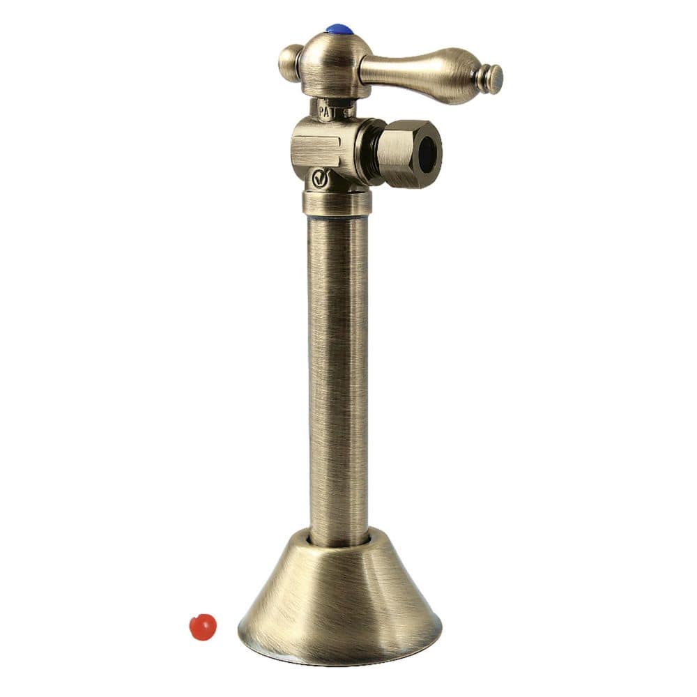 Vintage 1/2 in. Sweat x 3/8 in. Compression Brass Angle Shut Off Valve in Antique Brass price history on PriceWatchPro