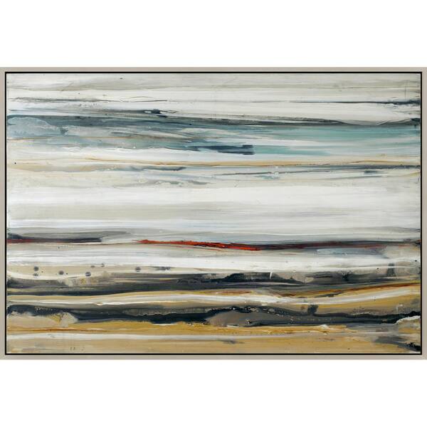 Moe S Home Collection 2 5 In X 70 In Color Swathe Framed Hand Painted Canvas Wall Art Fx 1145 37 The Home Depot