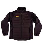 Hybrid Mens Size Medium Black Nylon/Polyester Water Resistant Insulated Jacket