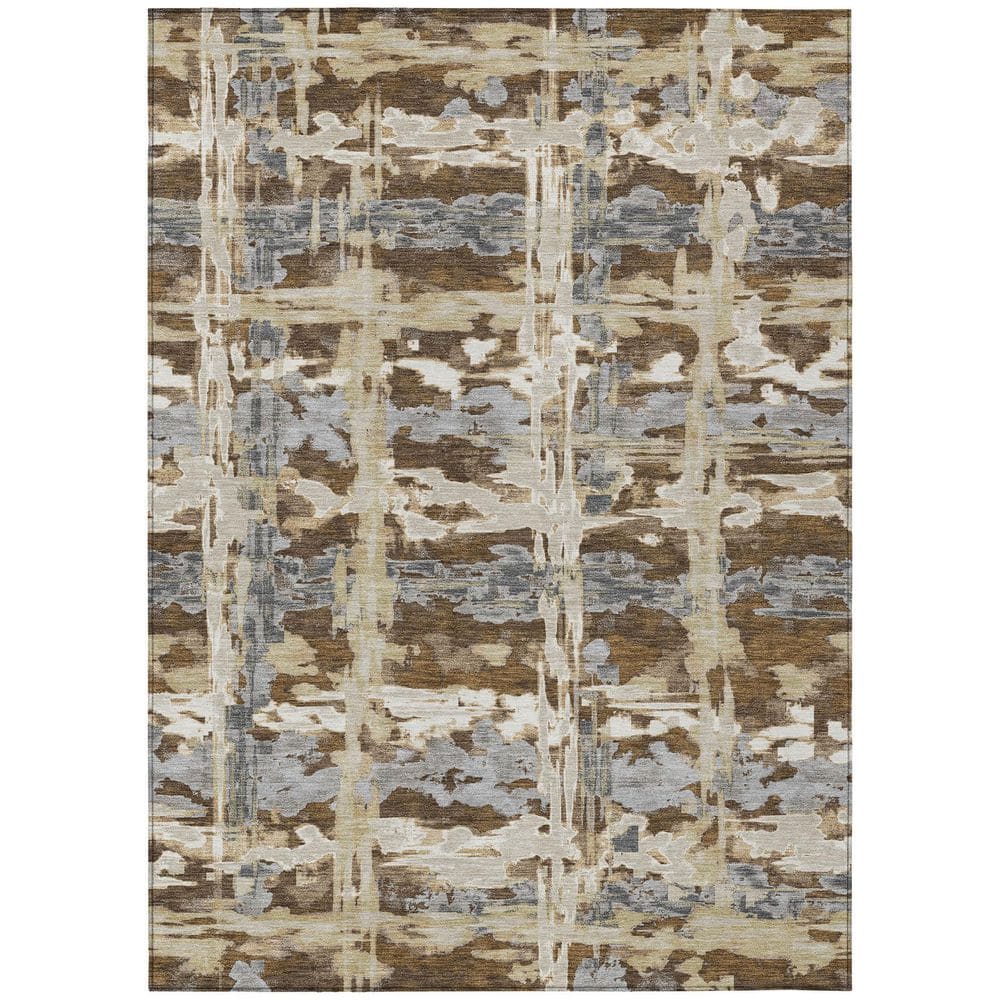 Chantille Machine Washable Indoor/Outdoor Abstract ACN2928 Chocolate 10 ft. x 14 ft. Area Rug price history on PriceWatchPro