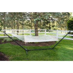 12.5 ft. Cotton Rope Double Hammock in Natural