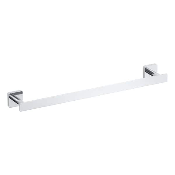 Bathroom Accessories 17.68 in. Wall Mounted Towel Bar in Chrome