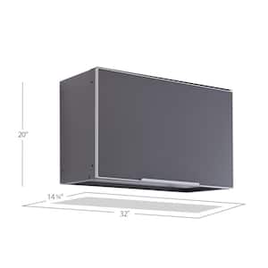 Slate Gray Wall 32 in. W x 20 in. H x 14.75 in. D Outdoor Kitchen Cabinet