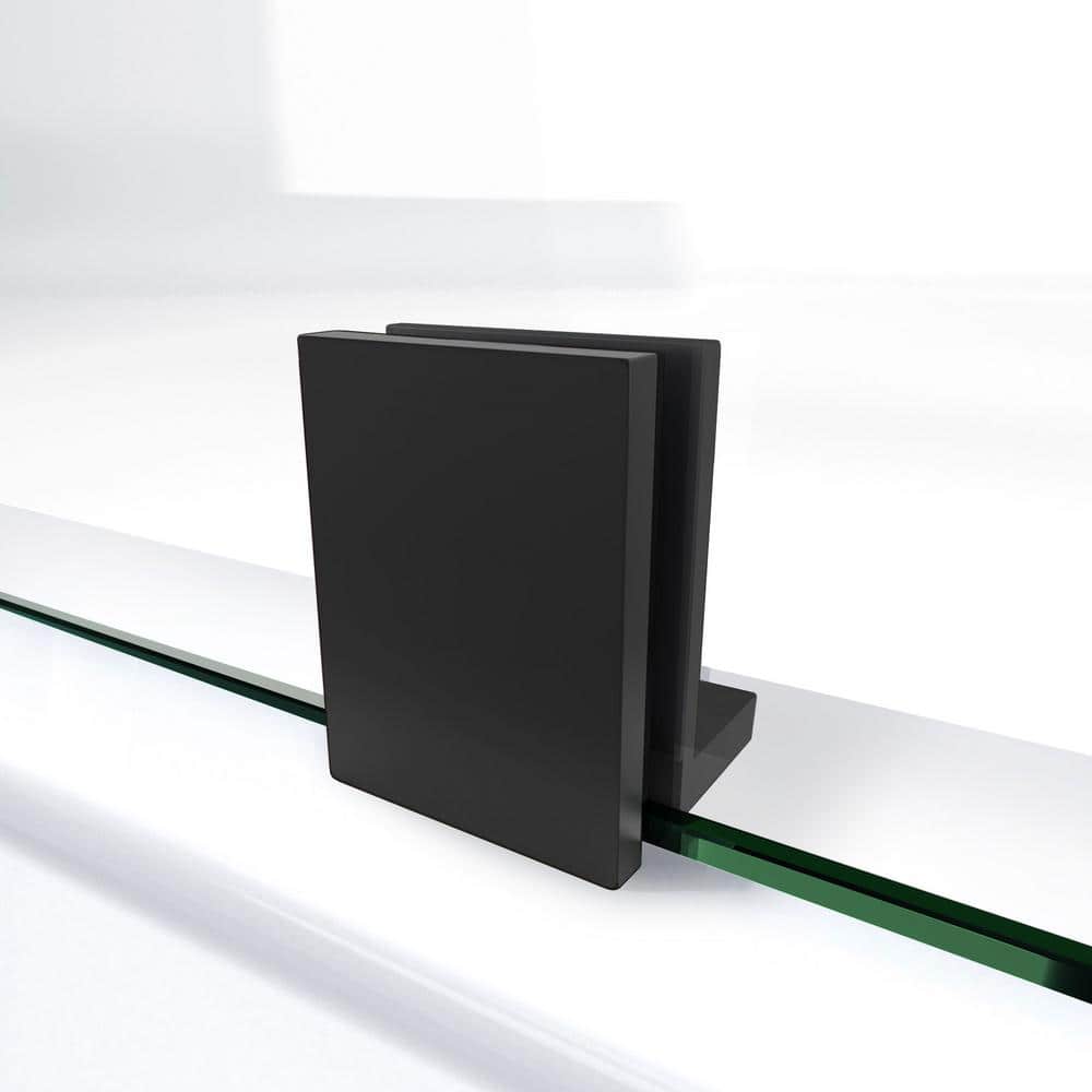 Matte Black Frameless Pivot Shower Door with ClearMax Technology