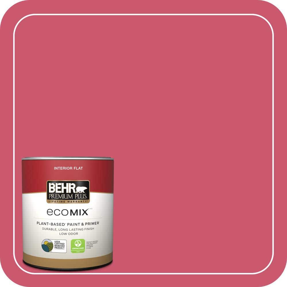 1 qt. #T11-15 Pinkelicious Flat EcoMix Plant-Based Interior Paint & Primer price history on PriceWatchPro