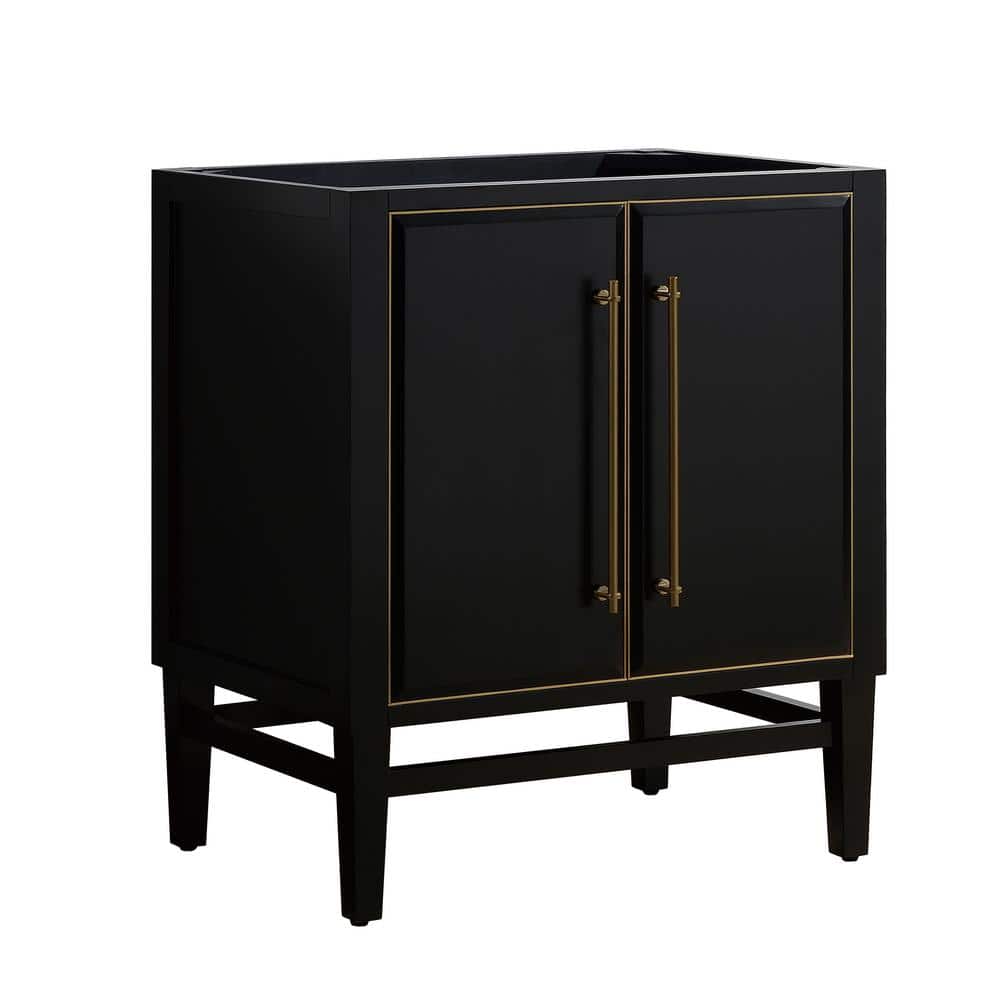 Mason Modern Elegance 30" Black Solid Wood Vanity Cabinet