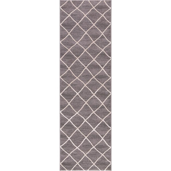 Concord Global Trading Prestige Ivory-Gray 2 ft. 3 in. x 7 ft 3 in. Runner Rug