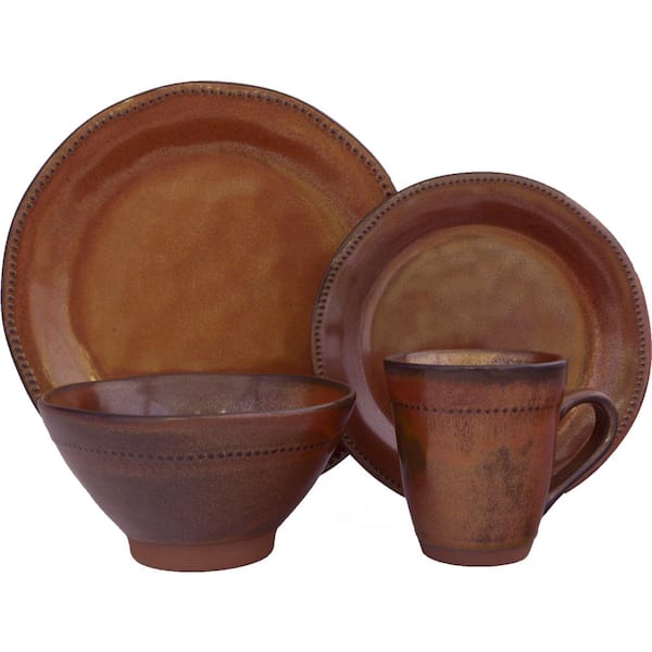 Sango Cyprus Sienna 16-Piece Dinnerware Set