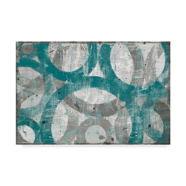 Trademark Fine Art Michael Mullan Industrial I Teal Canvas Unframed Photography Wall Art 30 in. x 47 in