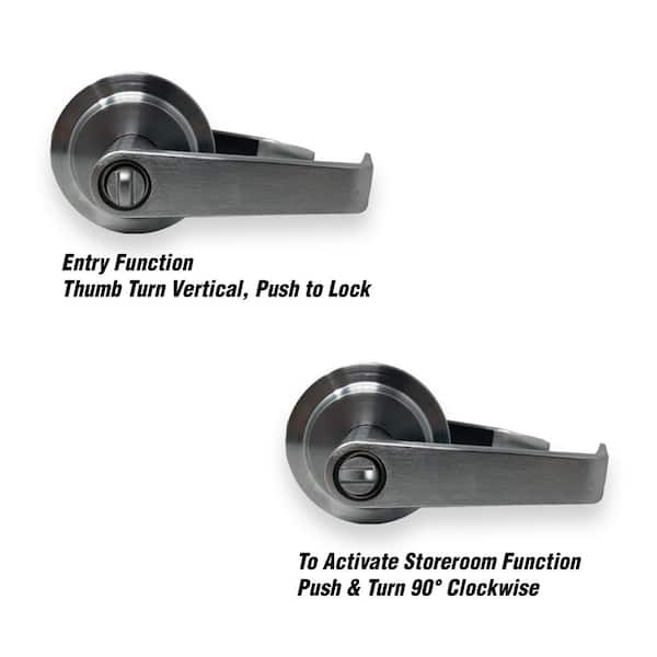 Front Door Satin Nickel Split Arc Handle Door Lock Set with Double