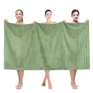 35 x 70 in. 100% Turkish Cotton Bath Towel Sheets, Sage Green