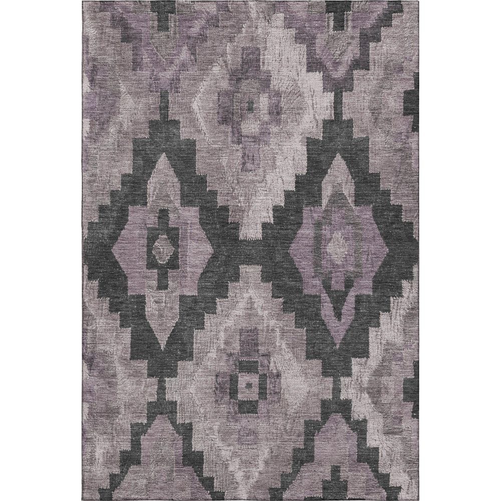 Mayfield Premium Machine Washable Abstract AMF1894 Lavender 5 ft. x 7 ft. 6 in. Area Rug price history on PriceWatchPro