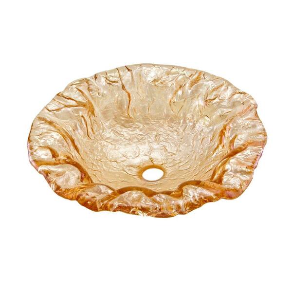 JSG Oceana Brianna Art Vessel Sink in Champagne Gold