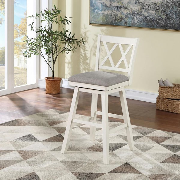 Home Office Brookline 28 White Cream High Back Wood in