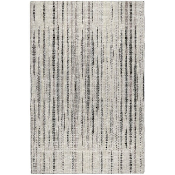 Dream Shag Premium Machine Washable Abstract ADS31 Beige 8 ft. x 10 ft. Area Rug