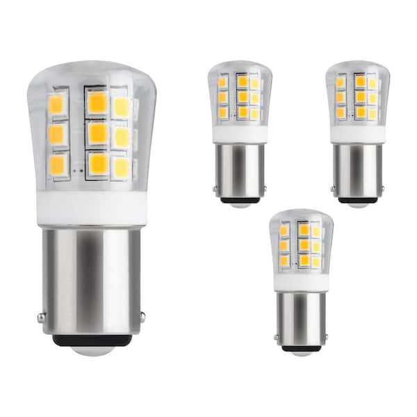 30-Watt Equivalent T4 BA15D Base Specialty LED 1383 Light Bulb 3000K Warm White (4-Pack)