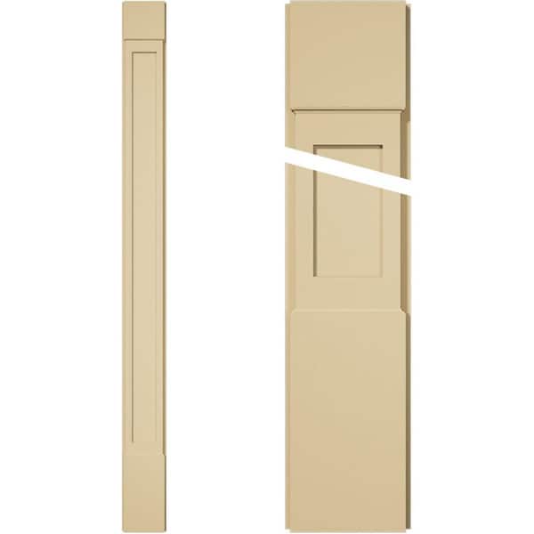 Ekena Millwork 2 in. D x 9 in. W x 108 in. L Primed Polyurethane Pilaster 1- Pack