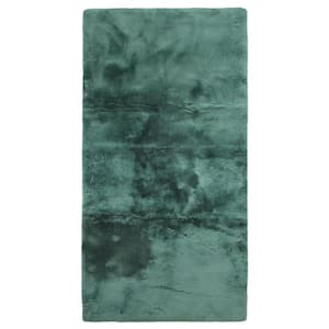 Charlie Emerald Solid Color Polyester Throw Blanket