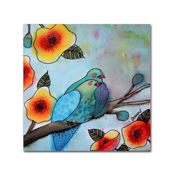 Trademark Fine Art 14 in. x 14 in. "Little Bit Longer" by Sylvie Demers Printed Canvas Wall Art