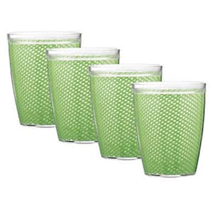 Fishnet 14 oz. Mist Green Insulated Drinkware (Set of 4)