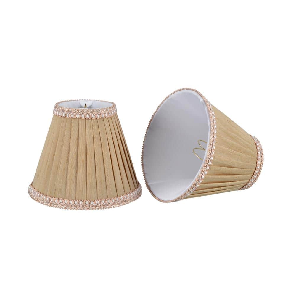 6 in. x 5 in. Creme Pleated Empire Lamp Shade (2-Pack) price history on PriceWatchPro