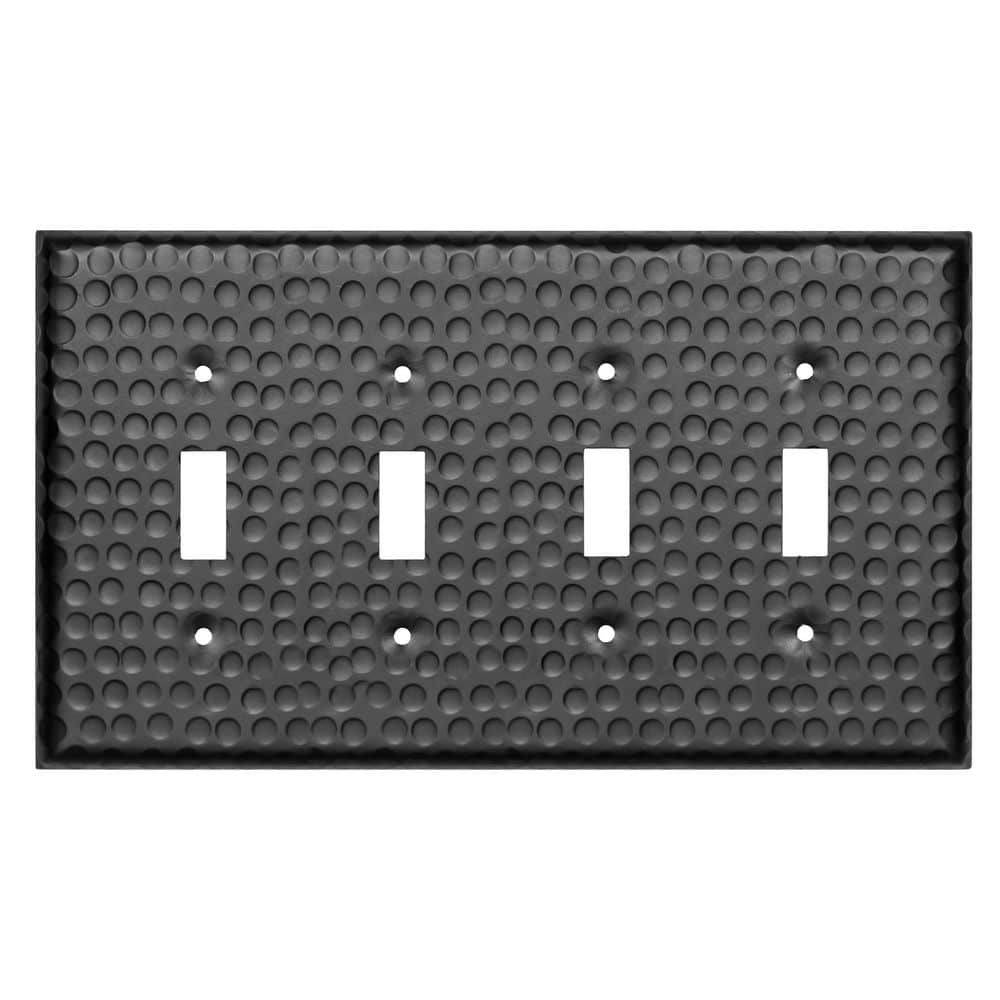 Black 4-Gang 4-Toggle Wall Plate (1-Pack) price history on PriceWatchPro