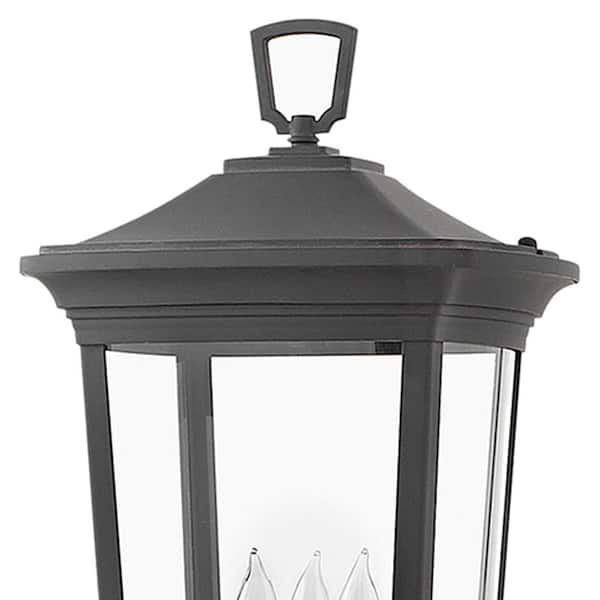 HINKLEY - Bromley 3-Light Museum Black LED Outdoor Post or Pier Mount