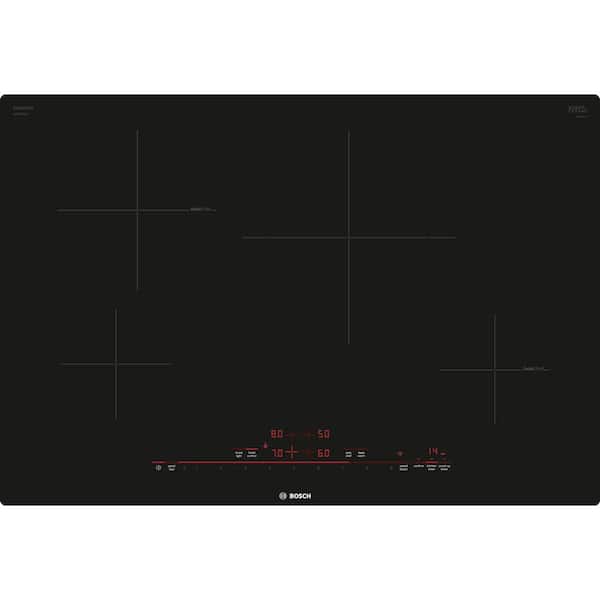 Bosch 800 Series 30 in. Induction Cooktop in Black with 4 Elements