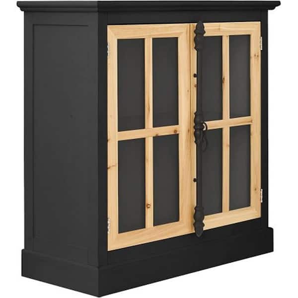 Unbranded 31.5 in. W x 13.78 in. D x 32.5 in. H in Black Mood Ready to Assemble Floor Base Kitchen Cabinet with Full Extension