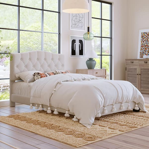 Curved headboard queen discount