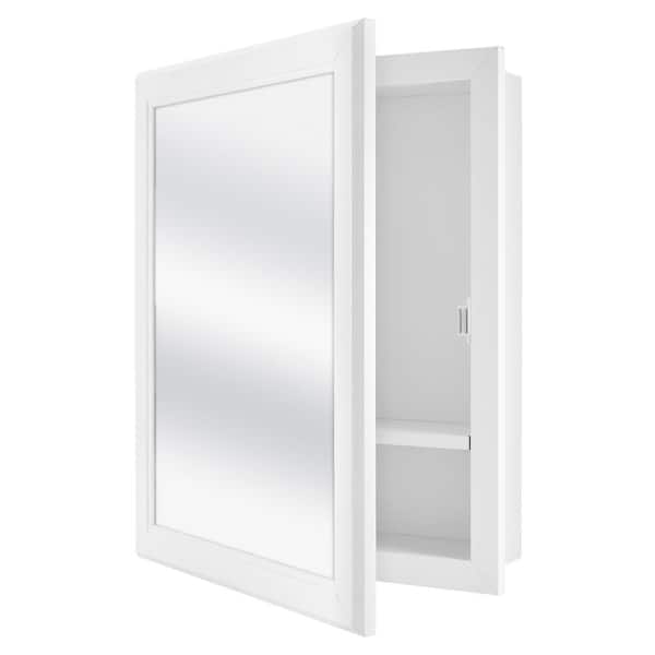WG Wood Products 15.5 in. W x 43.5 in. H Fieldstone Shaker Style Frameless  Primed Gray Recessed Medicine Cabinet without Mirror FIE-242-PRIMED - The  Home Depot