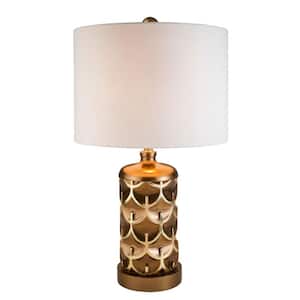 28.5 in. Gold Standard Light Bulb Bedside Table Lamp