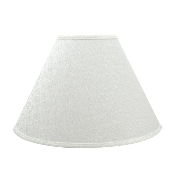 Photo 1 of 18 in. x 12.5 in. Off White Hardback Empire Lamp Shade