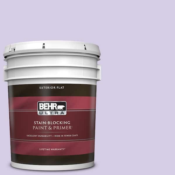 BEHR ULTRA 5 gal. #640A-3 Potentially Purple Flat Exterior Paint & Primer