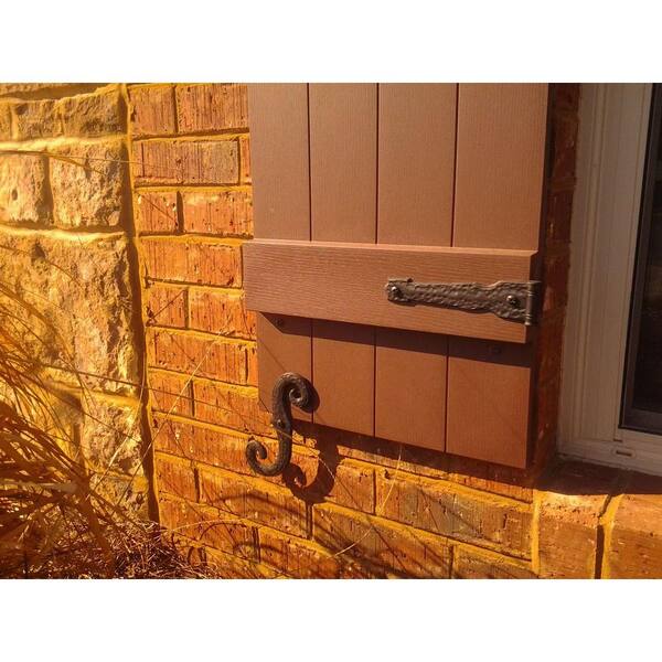 Ekena Millwork Vinyl Board & Batten Shutters - 12"W X 44"H, Classic Blue, Lifetime Vinyl, Includes Hardware