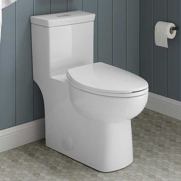 Classe 1-Piece 1.1 GPF/1.6 GPF Dual Flush Elongated Toilet in White, Seat Included